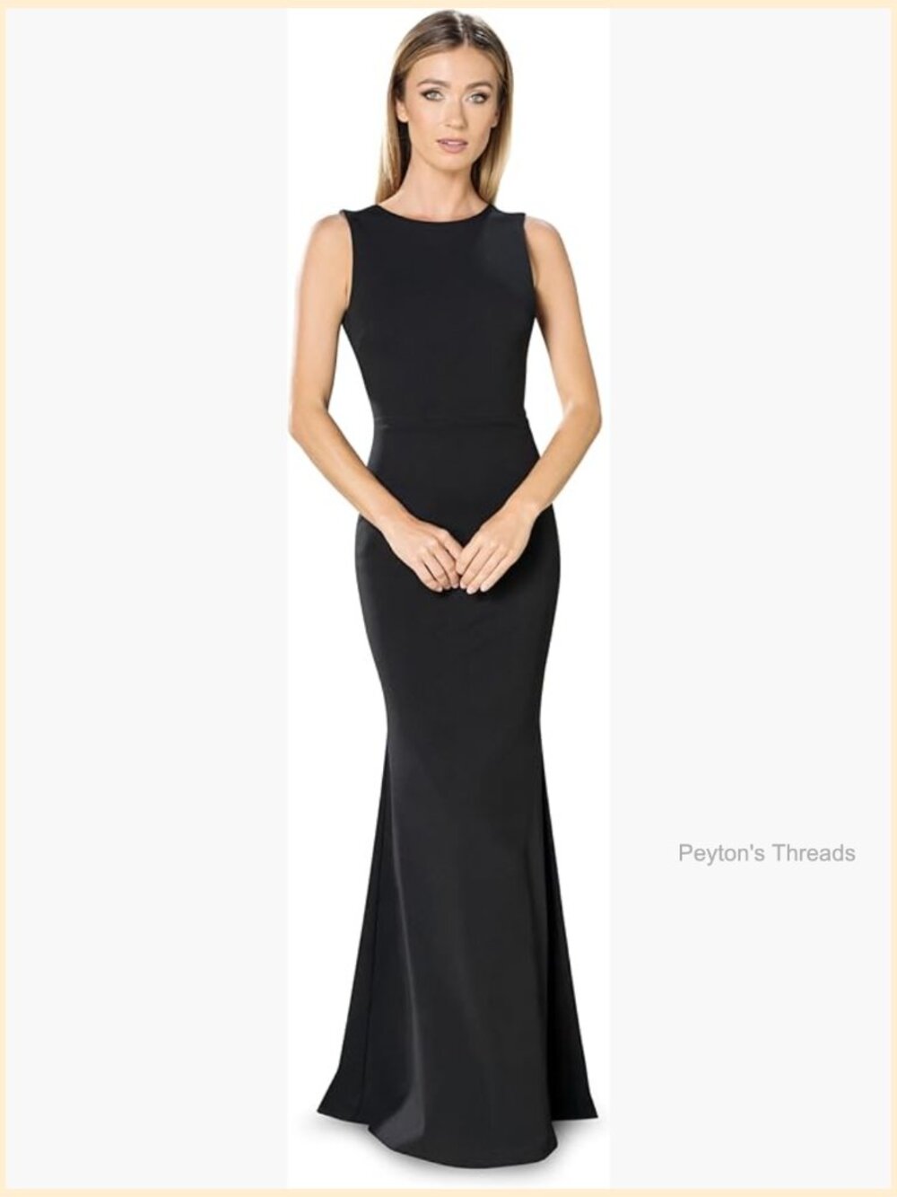 Bodycon Maxi Dress with High Neck, Sleeveless, Zipper Closure